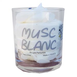bougie parfumée musc blanc
