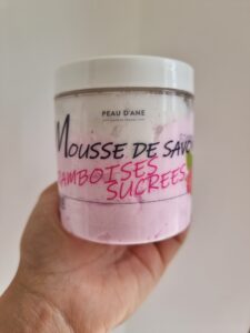 Savon douche framboise