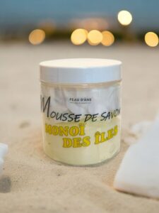 mousse de savon peau d'ane monoi des iles