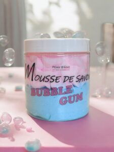 mousse de savon bubble gum peau d'ane