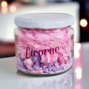 bougie gourmande pot licorne peau d'ane