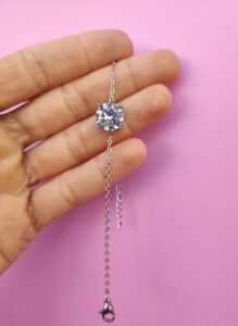 BRACELET STRASS PEAU DANE BOUGIE BIJOU