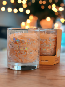 bougie bijou gourmande gateau à l'abricot gourmande peau d'ane