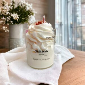 bougie gourmande milkshake vanille peau d'ane
