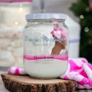 bougie gourmande peau d'ane glace à litalienne vanille fraise