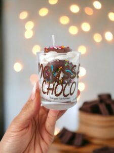 mousse mini choco bougie gourmande peau d'ane