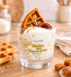 Bougie gaufre sucre