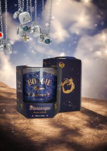 bougie bijou gourmande astrologique peau d'ane acier inoxydable astro