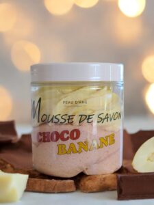 Mousse de savon choco banane peau d'ane