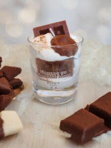 bougie gourmande chocolat au lait mousse peau d'ane