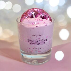 bougie gourmande peau d'ane chantilly bougie bijou (2) framboise crumble