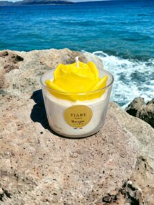 bougie mousse fleur de tiare peau d'ane