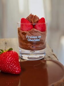 fraise au chocolat bougie gourmande peau d'ane