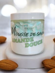 mousse de savon peau d'ane chantilly amande doucee