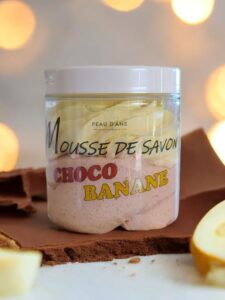 mousse de savon peau d'ane choco coco