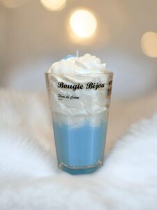 bougie milkshake strass nuage gourmande bougie bijou peau d'ane