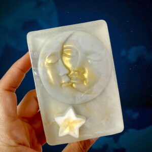 savon lune et etoile 3D peau d'ane glyécrine végétale