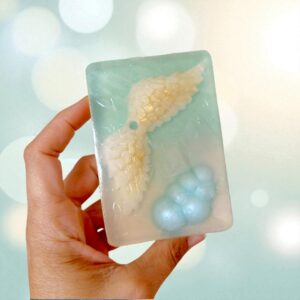 savon ailes et nuages 3D peau d'ane glyécrine végétale