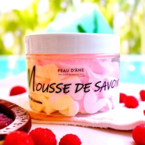Mini Mousse de savon Peau d'ane Tiare Framboise
