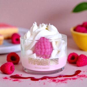 mini bougie gourmande peau d'ane framboise