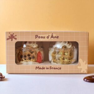coffret peau d'ane duo cookie et gauffre savon mousse bougie