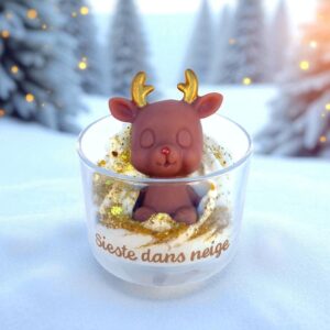 bougie gourmande de noel peau d'ane féérique spéculoos faon endormi