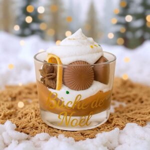 bougie gourmande de noel peau d'ane féérique buche de noel à l'orange