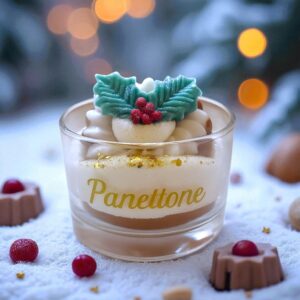 bougie gourmande de noel peau d'ane féérique panettone