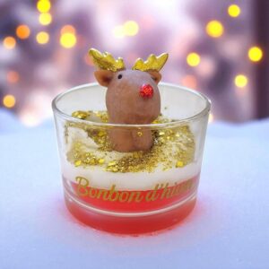 bougie gourmande de noel peau d'ane féérique bonbon d'hiver