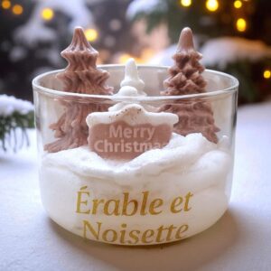bougie gourmande de noel peau d'ane féérique erable et noisette