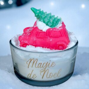 bougie gourmande de noel peau d'ane féérique fraise bonbon