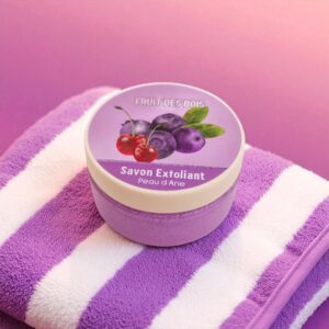 cosmetique peau d'ane france savon exfoliant fruits des bois