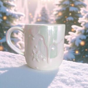 mug flocon peau d'ane scintillant