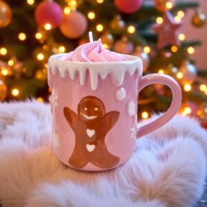 mug peau d'ane bougie rose pain d'epices