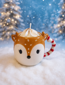 mug peau d'ane faon rempli de bougie