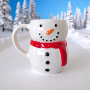 mug bonhomme de neige rempli