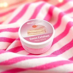 savon exfoliant biscuit rose peau d'ane