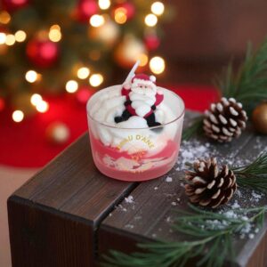 mini bougie pere noel gourmande peau d'ane