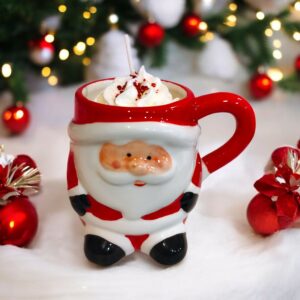 mug de noel pere noel tiramisu fraise