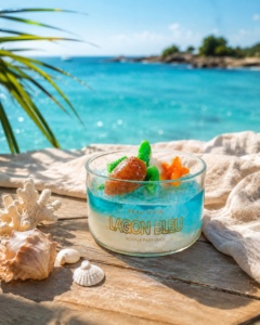 Bougie blue lagon peau d'ane