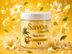 Savon chantilly, crème de savon peau d'ane