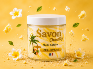 Savon chantilly huile solaire monoi