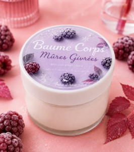 Bougie Baume Corps aux Mûres Givrées