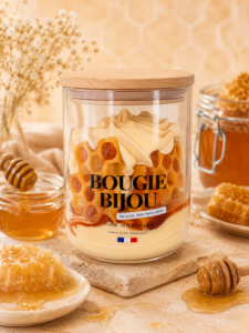 Bougie Bijou au miel doré