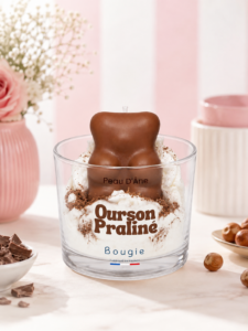 Bougie Ourson Praliné aux Noisettes