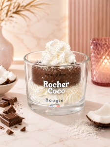 Bougie rocher coco peau d'ane